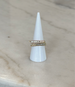 Double Band Baguette Ring
