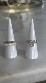 Double Band Baguette Ring