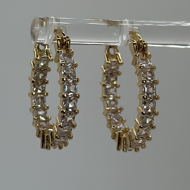 Crystal Hoops