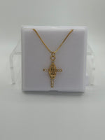 Graceful Mary Cross Necklace