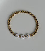 Gold Filled Customized Beaded Bracelet