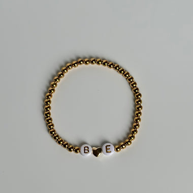 Gold Filled LOVE Beaded Bracelet