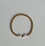 Gold Filled LOVE Beaded Bracelet