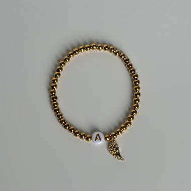 Gold Filled Angel Beaded Bracelet