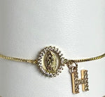 Blessed Mother Bracelet w/ Initial