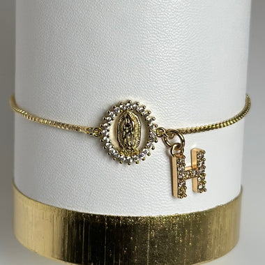 Blessed Mother Bracelet w/ Initial