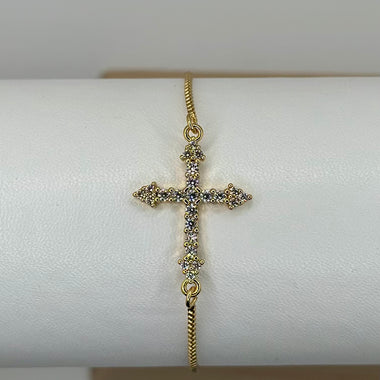 Adjustable Cross Bracelet