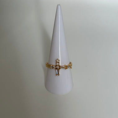 Baguette Cross Ring