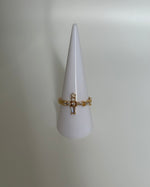 Baguette Cross Ring